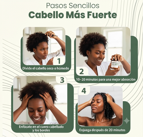 Aceite natural para el crecimiento del cabello Batana